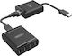 Unitek RJ45 Hub 4 Θυρών USB 2.0 με σύνδεση USB-A / Ethernet
