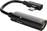 Hoco LS19 Convertor USB-C masculin în 3.5mm / USB-C feminin