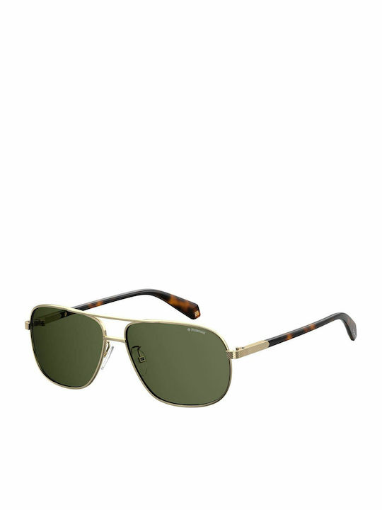 Polaroid Herren Sonnenbrille mit Gold Metall Ge...