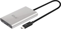 Club3D CSV-1574 Thunderbolt 3 männlich zu HDMI 2x weiblich