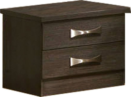 Life Bedside Table of Solid Wood 48x40x39cm