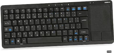 Omega OKB004B Fără fir Tastatură cu touchpad Engleză US