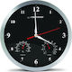 Esperanza Washington Silent Wall Clock Plastic Black Ø30cm