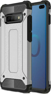 Hurtel Plastic Back Cover Durable Silver (Galaxy S10)