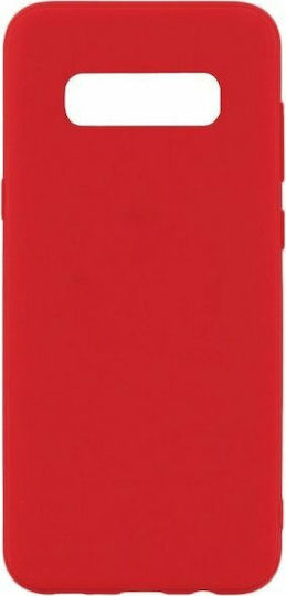 Senso Soft Touch Umschlag Rückseite Silikon Rot (Galaxy S10e)