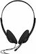 CNE-CHS01B On Ear Multimedia Headphones with Microphone and 3.5mm Jack Connection