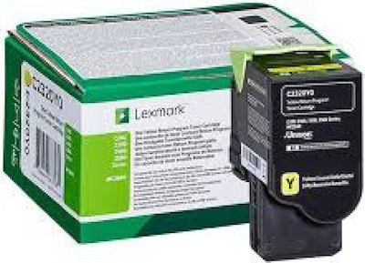 Lexmark C2320Y0 Toner Kit tambur imprimantă laser Galben Program de returnare 1000 Pagini printate