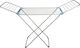 Aluminum Folding Floor Clothes Drying Rack Blue with Hanging Length 18m