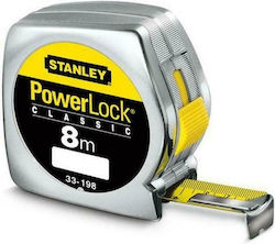 Stanley Power Lock Μετροταινία με Αυτόματη Επαν...