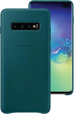 Samsung Umschlag Rückseite Leder Grün (Galaxy S10+) EF-VG975LGEGWW