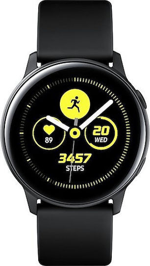 Samsung Galaxy Watch Active Aluminium 40mm με Παλμογράφο (Μαύρο