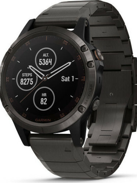 Garmin Fenix 5 Plus Sapphire Carbon Gray DLC Titanium with DLC