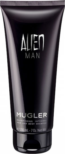 Mugler Alien Man Шампоан и Душ Гел за Мъже с Салицилова Киселина (BHA) и Дървесен Аромат 200ml