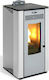 Kalor Greta 8 Σόμπα Pellet 6.4kW Γκρι