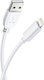 Blue Star Lite Regular USB-A la Cablu Lightning Alb 1.2m