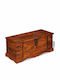 vidaXL Wooden Decorative Trunk Brown 90x40x40cm