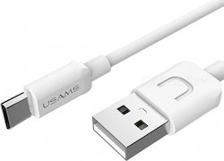 Usams US-SJ098 Reguläres Micro-USB-Kabel USB 2.0 Länge 1m Weiß
