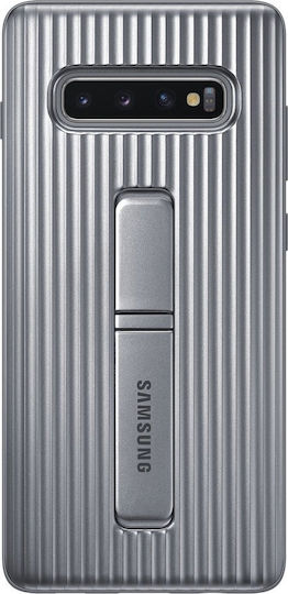 Samsung Задна корица Пластмаса Сребрист (Galaxy S10+)