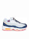 Air Max 95 OG Chunky Sneakers Midnight Navy / Pure Platinum / White / Laser Orange