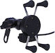 X Type Universal Holder Mount Phone Motorcycle with Clip 3.5-6" for Mirror