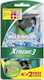 Wilkinson Sword Xtreme III Sensitive Razor with 3 Blade Replacement Heads & Lubricating Tape for Sensitive Skin 6pcs