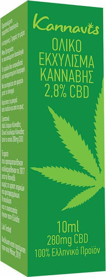 Kannavis Ολικό εκχύλισμα κάνναβης 2.8% CBD 280mg 10ml