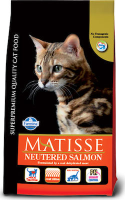 Farmina Matisse Neutered Trockenfutter für erwachsene kastrierte Katzen mit Lachs 0.4kg