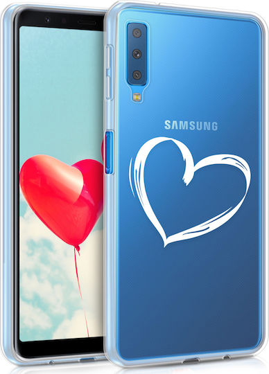 KWmobile Umschlag Rückseite Silikon Transparent (Galaxy A7 2018)