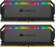 Corsair Dominator Platinum RGB 16GB DDR4 RAM με 2 Modules (2x8GB) και Ταχύτητα 3000 για Desktop