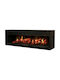 Dimplex Opti V Double Wall Mounted Electric Fireplace 70W 135.6x45cm Black