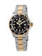 Invicta Pro Diver Ανδρικό Ρολόι 40mm Μπαταρίας με Ασημί Μεταλλικό Μπρασελέ