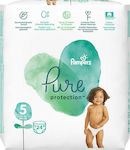 Pampers Pure Protection Πάνες με Αυτοκόλλητο No. 5 για 11+kg 24τμχ