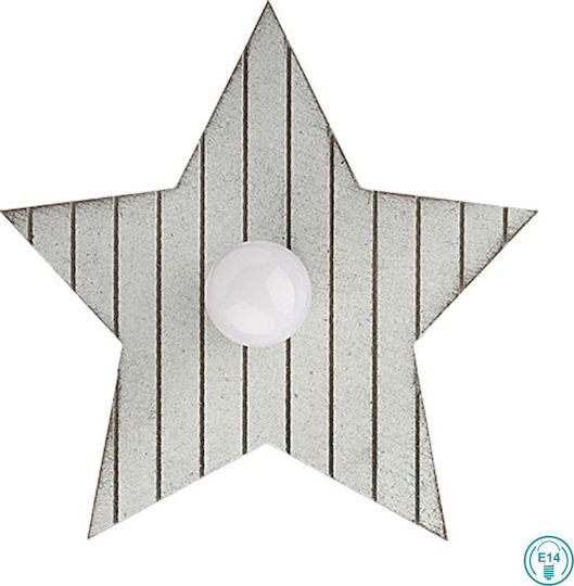 Nowodvorski Wooden Kids Wall Light Toy Star