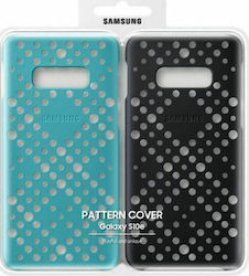 Samsung Pattern Cover Umschlag Rückseite Silikon Grün (Galaxy S10e) EF-XG970CBEGWW