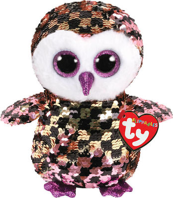 TY Plüsch Beanie Boos Flippables Sequin Owl 15 cm für 3+ Jahre