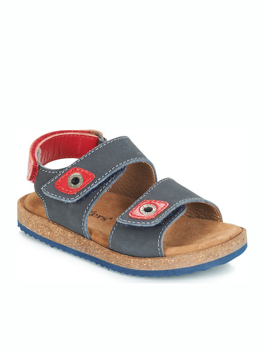 Kickers Παιδικά Πέδιλα First Ανατομικά Navy Μπλε