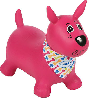 Ludi Hopper Dog Bouncing Dog for 1+ year old Pink 48cm