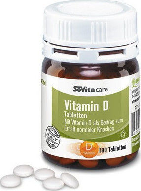 Sovita Vitamin D Vitamin für Unterstützung des Immunsystems 500iu 180 Registerkarten