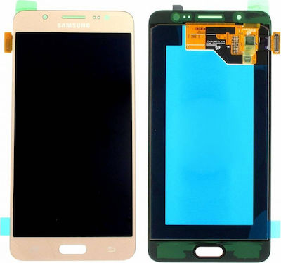 Samsung Mobile Phone Screen Replacement with Touch Mechanism for Galaxy J5 2016 (Gold)