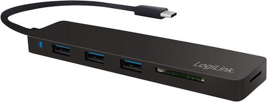 LogiLink Hub 3 Θυρών USB 3.1 με σύνδεση USB-C