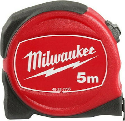 Milwaukee Maßband mit automatischem Rücklauf und Magnet 25mm x 5m