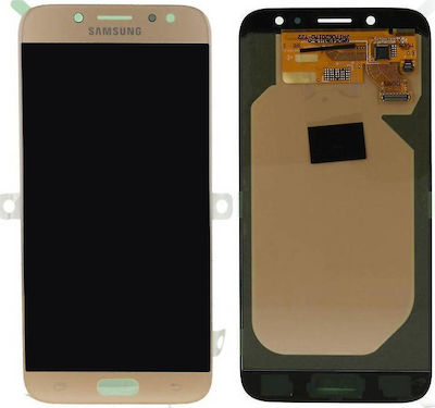 Samsung Mobile Phone Screen Replacement with Touch Mechanism for Galaxy J7 2017 (Gold)