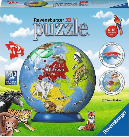 Puzzleball 3D Earth for 6++ Years 72pcs Ravensburger