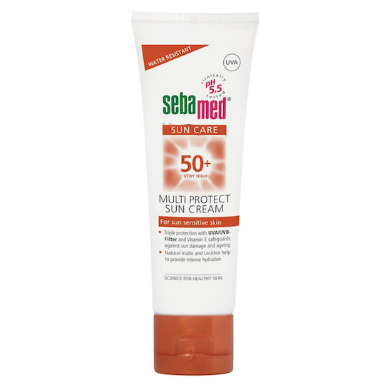 Sebamed Multi Protect Sun Cream Αντηλιακή Κρέμα Προσώπου και Σώματος SPF50 75ml
