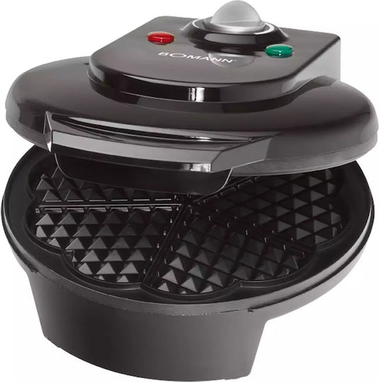 Bomann WA 5018 CB Waffle Maker for Heart Waffles 1200W Black