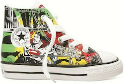 Converse Παιδικά Sneakers High Chuck Taylor DC Superman για Αγόρι Πολύχρωμα