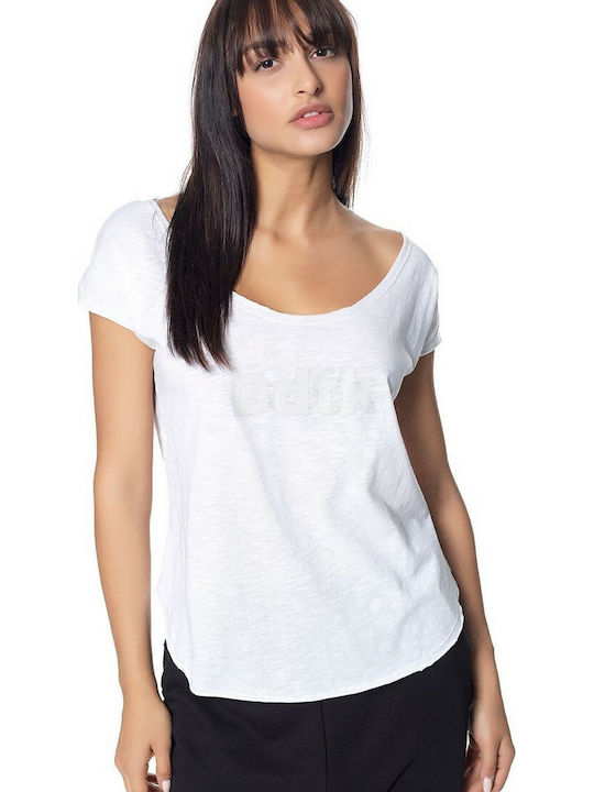 BodyTalk 1191-900828 Damen Sportlich T-shirt Weiß 1191-900828-00200