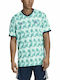 adidas Tan Jersey Athletic T-shirt Turquoise