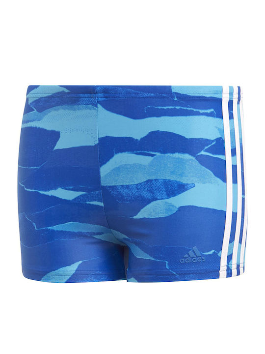 Adidas Kids Swimwear Swim Shorts 3-Stripes Graphic Blue