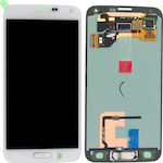 Samsung Mobile Phone Screen Replacement with Touch Mechanism for Galaxy S5 (White)